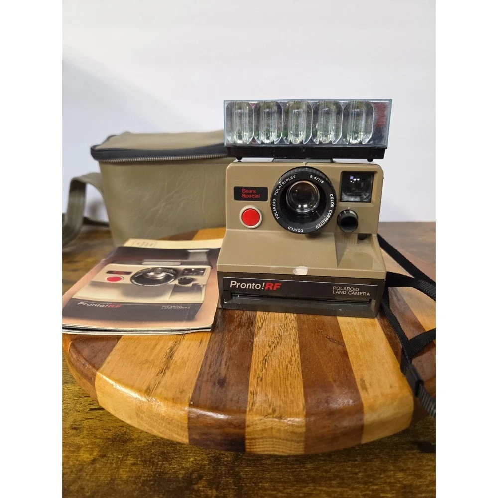 Polaroid Land Camera Pronto! RF land camera With Strap Sears Special Untested